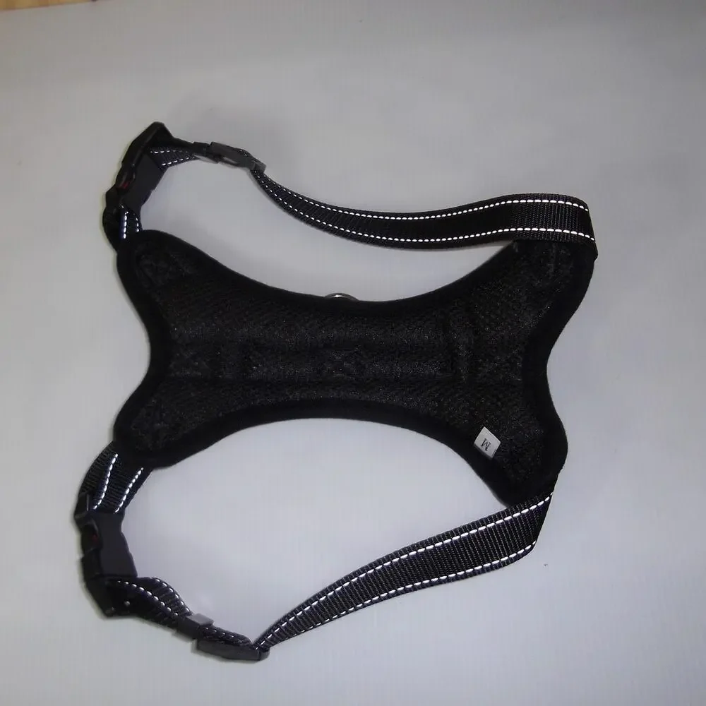 Pink Black Dog Breathable Mesh Adjustable Harness Medium
